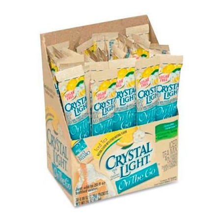 Marjack Crystal Light On-The-Go Mix Sticks, Iced Tea, 0.16 oz., 30/Box KRF00757